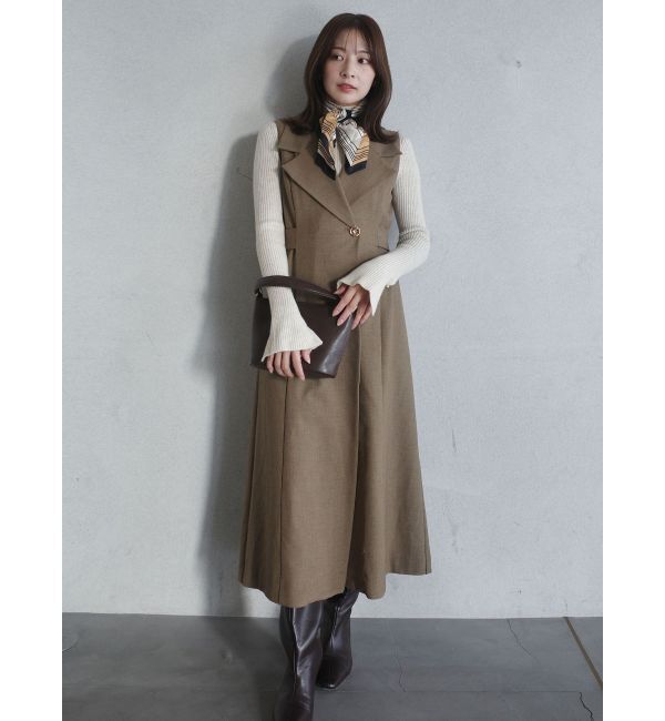 LAGUNAMOON「メタルボタンテーラードジャンパースカート」|ワンピース|