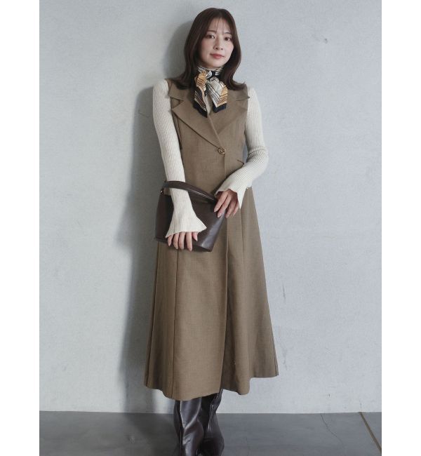 LAGUNAMOON「メタルボタンテーラードジャンパースカート」|ワンピース|