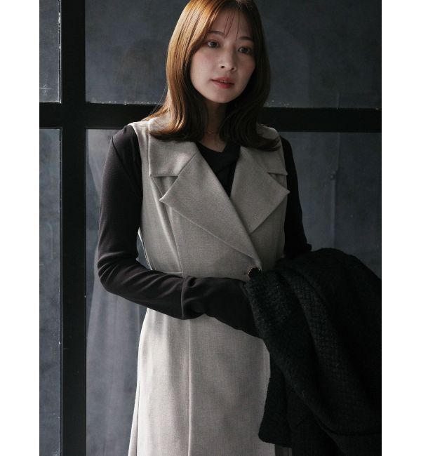 LAGUNAMOON「メタルボタンテーラードジャンパースカート」|ワンピース|