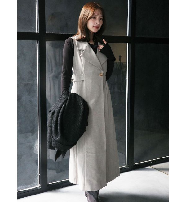 LAGUNAMOON「メタルボタンテーラードジャンパースカート」|ワンピース|