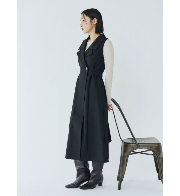 LAGUNAMOON「メタルボタンテーラードジャンパースカート」|ワンピース|