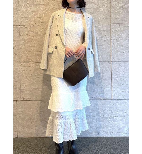 LAGUNAMOON「ツイードダブルテーラードジャケット」|テーラードジャケット|