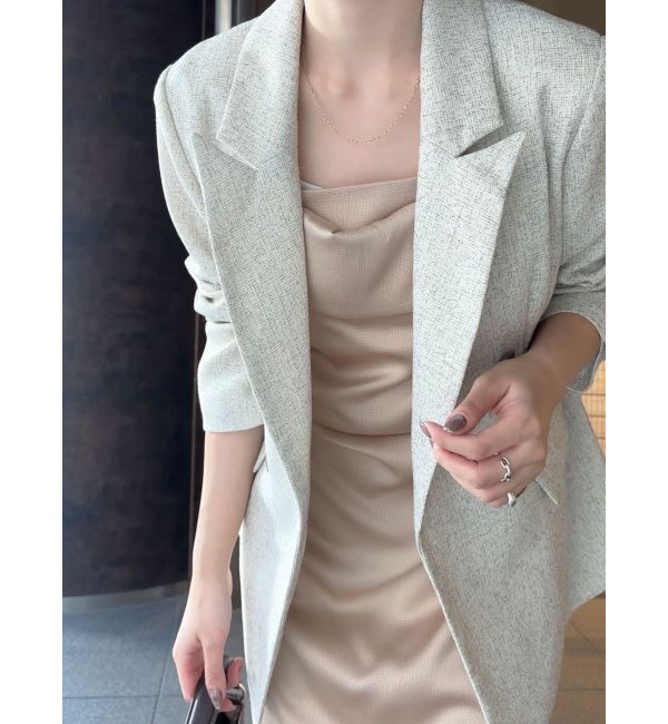 LAGUNAMOON「ツイードダブルテーラードジャケット」|テーラードジャケット|