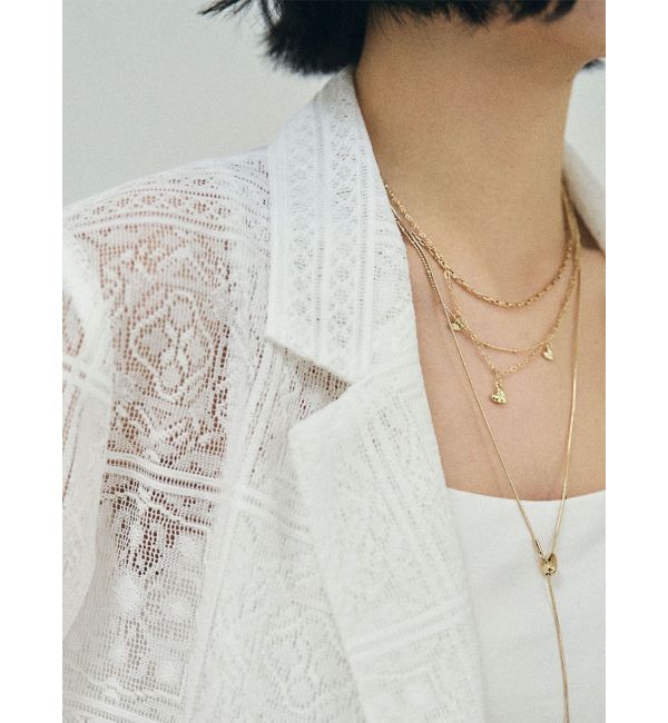 LAGUNAMOON「ハート2連ネックレス」|ネックレス|