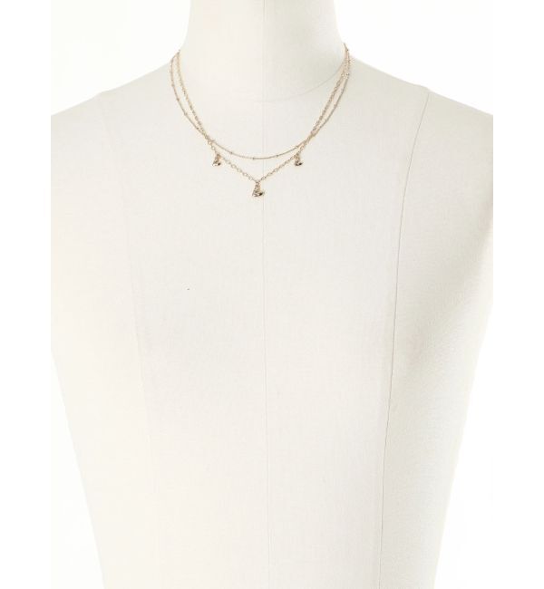 LAGUNAMOON「ハート2連ネックレス」|ネックレス|