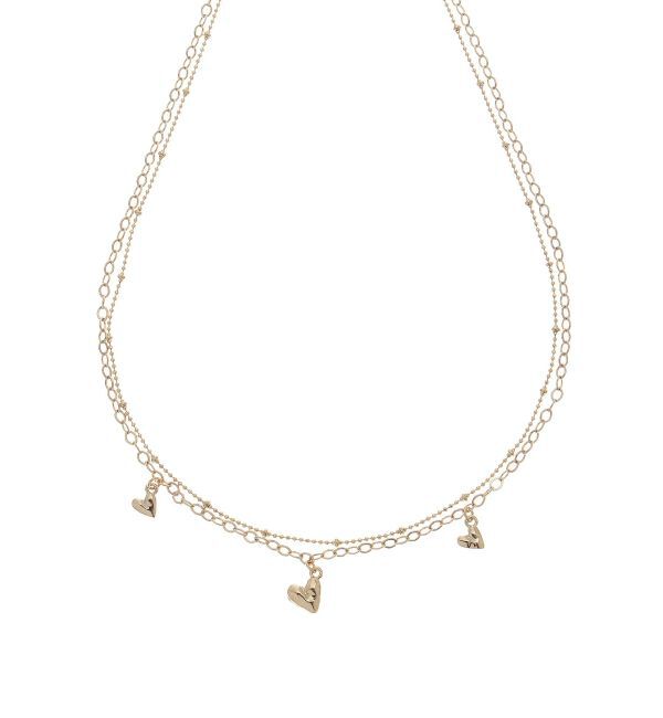 LAGUNAMOON「ハート2連ネックレス」|ネックレス|