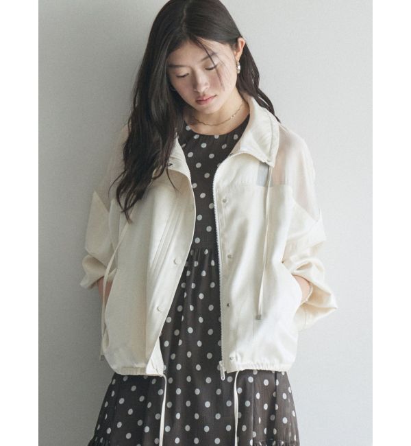 LAGUNAMOON「コントラストハイネックブルゾン」|ブルゾン・スタジャン|