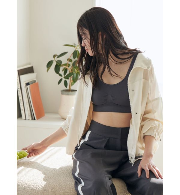 LAGUNAMOON「コントラストハイネックブルゾン」|ブルゾン・スタジャン|