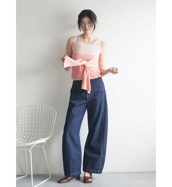 LAGUNAMOON「レイヤードデザインノースリニット」|ニット・セーター|