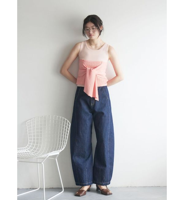 LAGUNAMOON「レイヤードデザインノースリニット」|ニット・セーター|