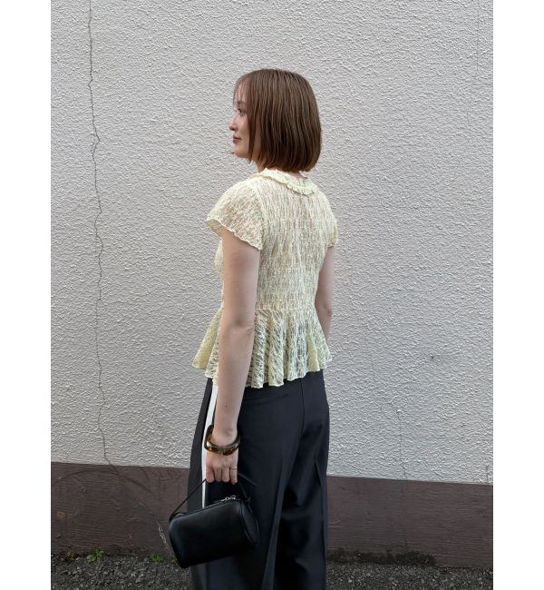 LAGUNAMOON「レースフリルペプラムトップス」|Tシャツ・カットソー|