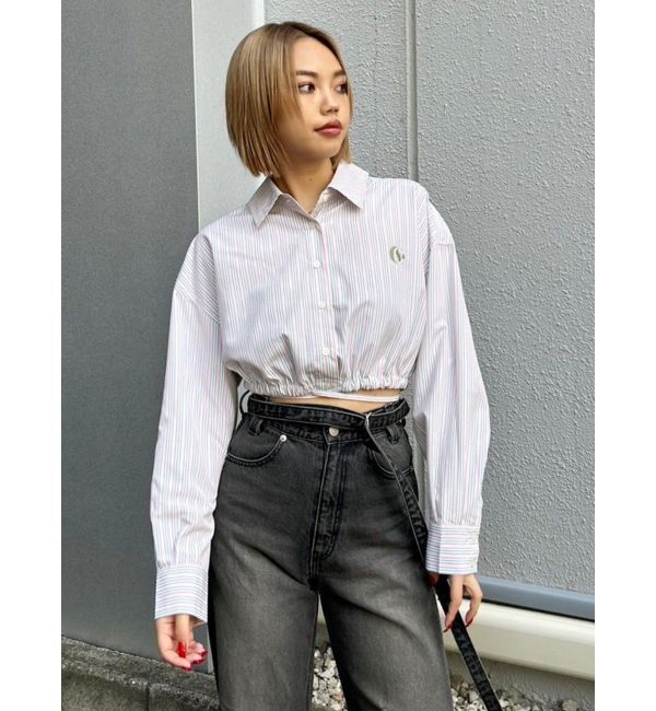 EVRIS「ウエストベルトワイドデニムパンツ」|デニム|