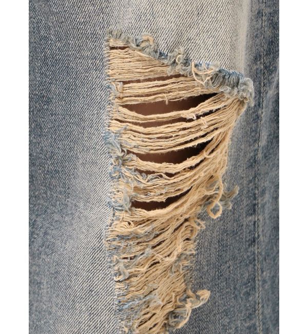 EVRIS「ウエストベルトワイドデニムパンツ」|デニム|