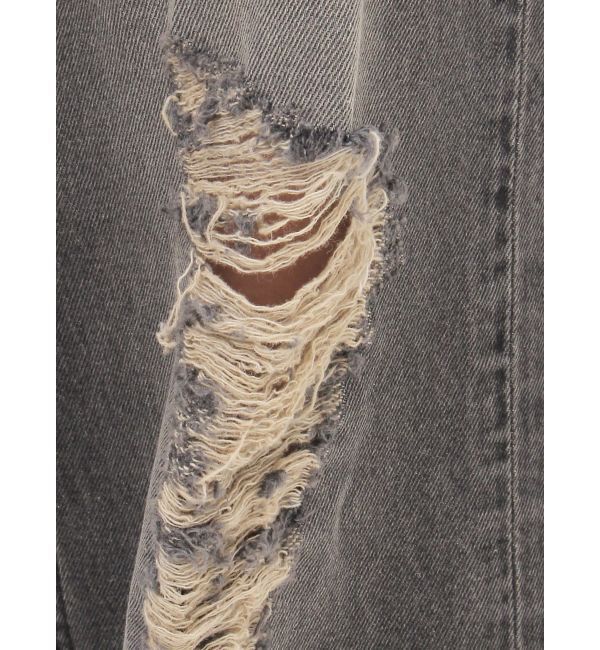 EVRIS「ウエストベルトワイドデニムパンツ」|デニム|