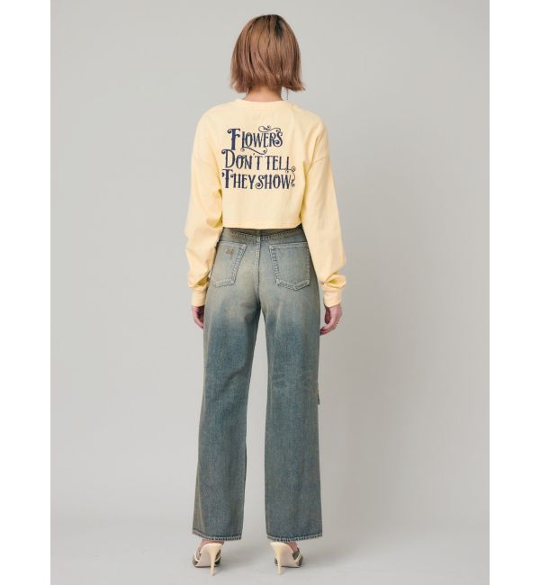 EVRIS「ウエストベルトワイドデニムパンツ」|デニム|