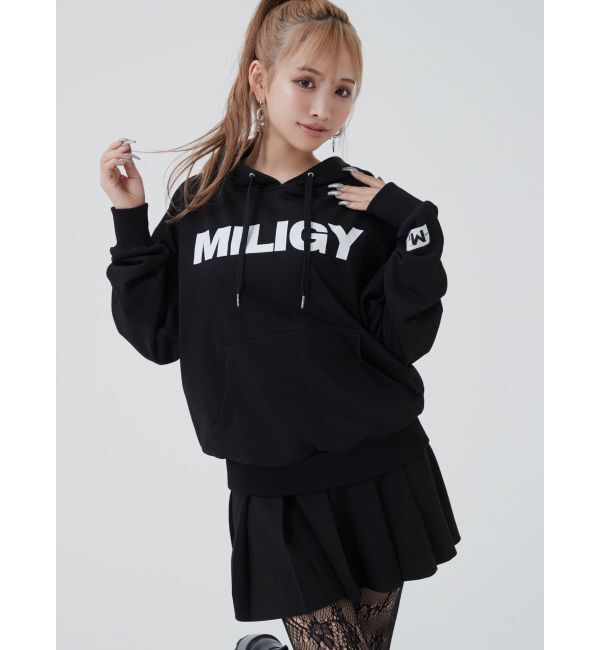 GYDA「MILIGY LOOSEスウェットパーカー」|パーカー|