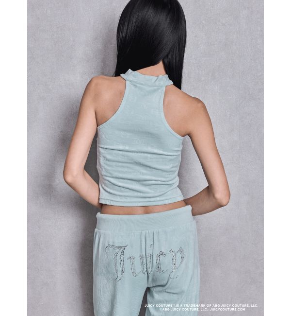 GYDA「GYDA&times;Juicy Couture GG JC Emboss Big Bling Velour Bustier」|チューブトップ|
