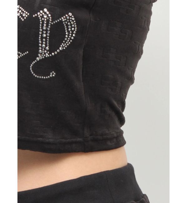 GYDA「GYDA&times;Juicy Couture GG JC Emboss Big Bling Velour Bustier」|チューブトップ|