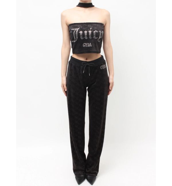 GYDA「GYDA&times;Juicy Couture GG JC Emboss Big Bling Velour Bustier」|チューブトップ|