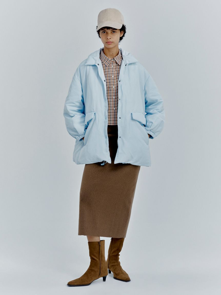 Mila Owen「ステンカラーテントシルエットダウンジャケット」|ダウン|