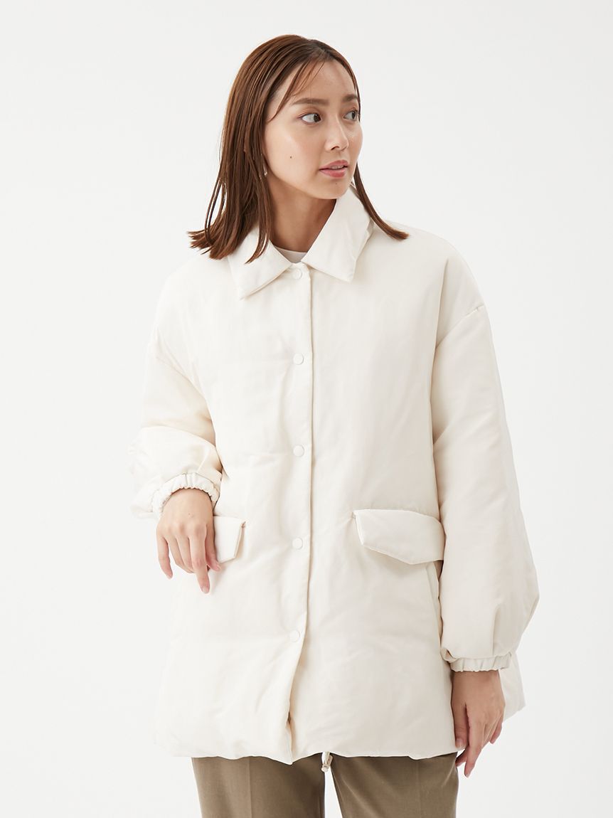 Mila Owen「ステンカラーテントシルエットダウンジャケット」|ダウン|