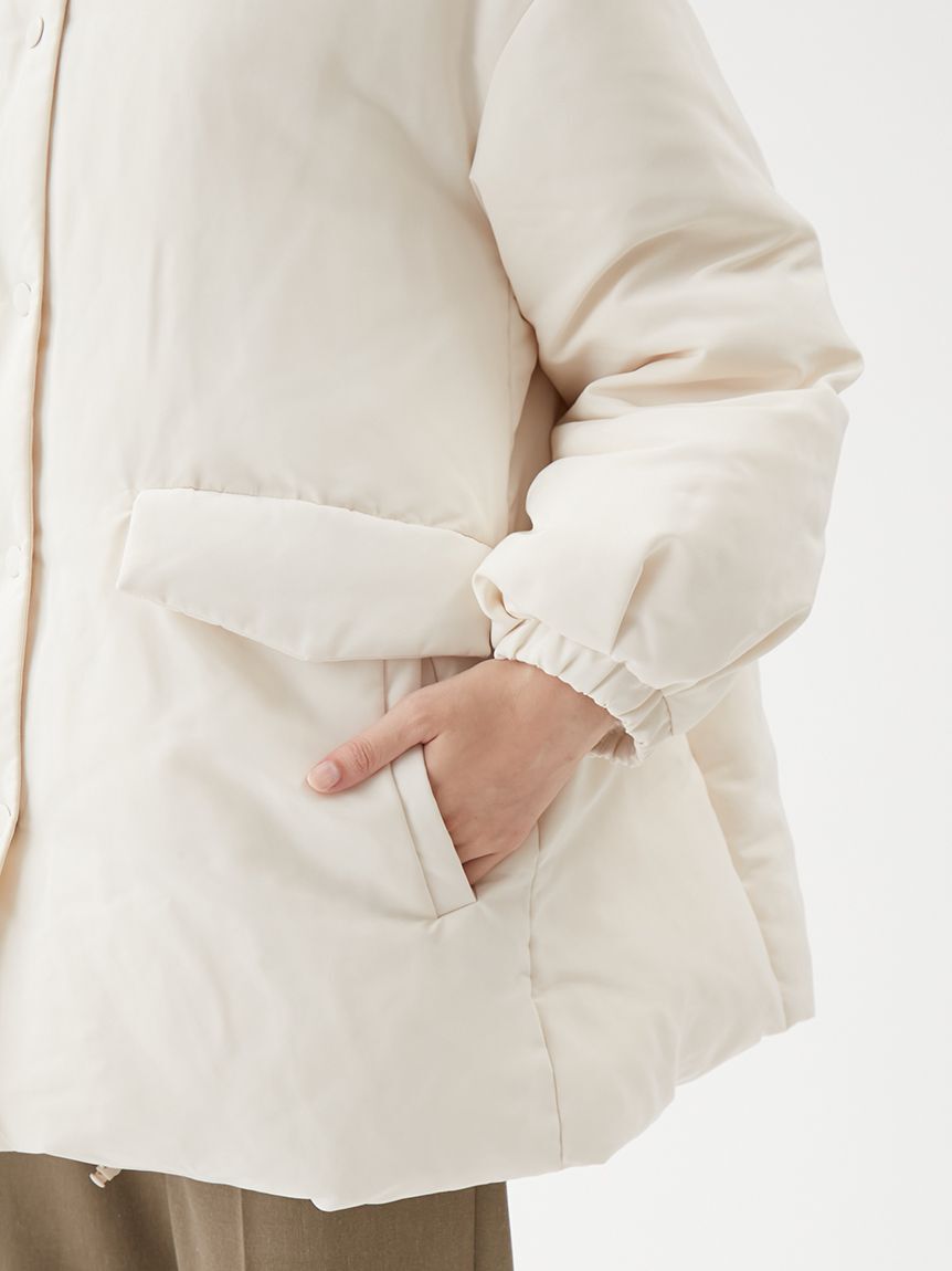 Mila Owen「ステンカラーテントシルエットダウンジャケット」|ダウン|