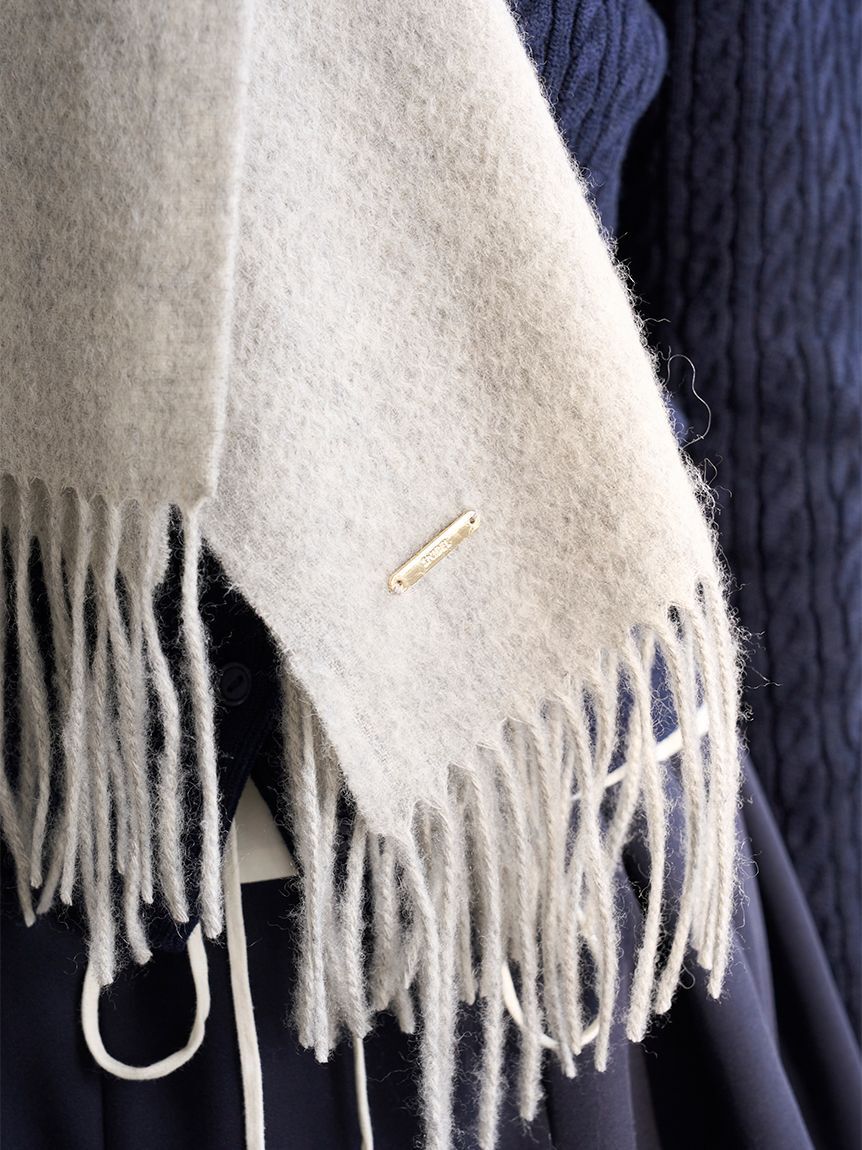 SNIDEL「カシミア混ロングリボンマフラー」|マフラー|