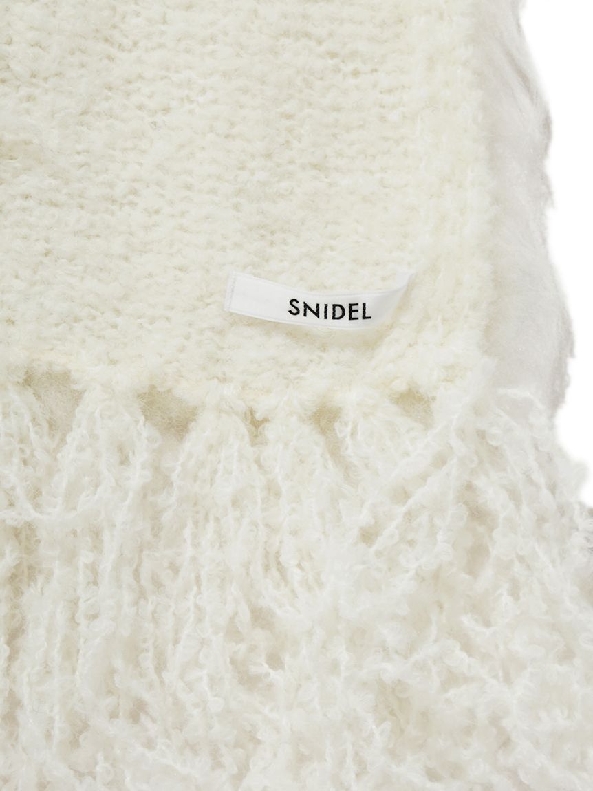 SNIDEL「ファーロングマフラー」|マフラー|