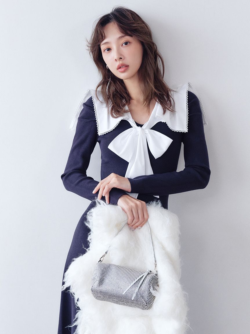 SNIDEL「ファーロングマフラー」|マフラー|