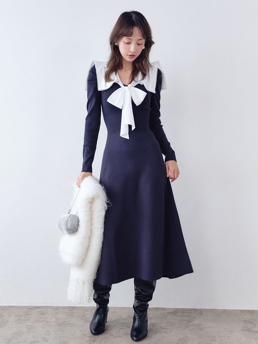 SNIDEL「ファーロングマフラー」|マフラー|