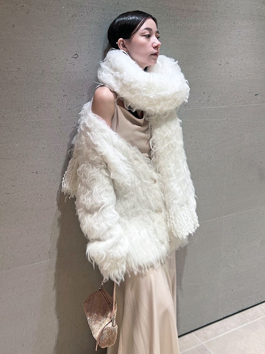 SNIDEL「ファーロングマフラー」|マフラー|