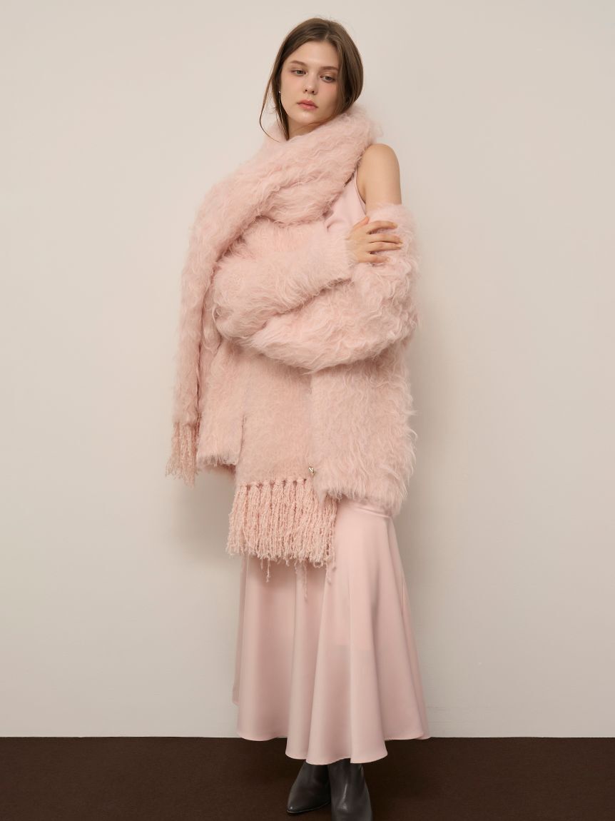 SNIDEL「ファーロングマフラー」|マフラー|