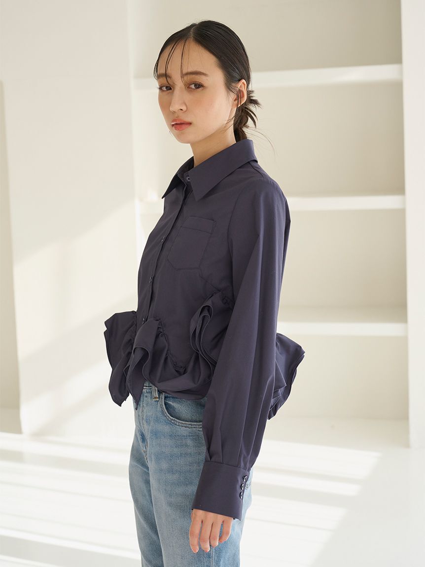 SNIDEL「ヘムボリュームシャツ」|シャツ・ブラウス|