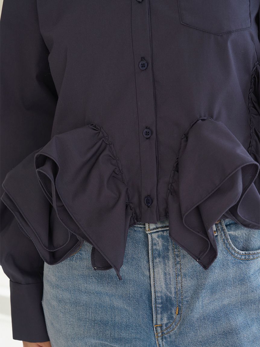 SNIDEL「ヘムボリュームシャツ」|シャツ・ブラウス|