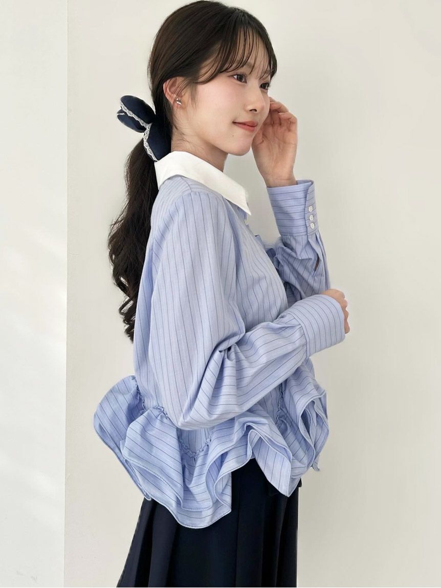 SNIDEL「ヘムボリュームシャツ」|シャツ・ブラウス|