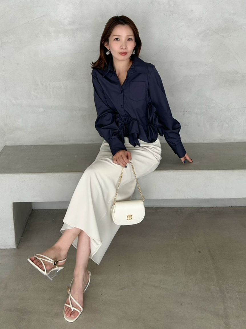 SNIDEL「ヘムボリュームシャツ」|シャツ・ブラウス|