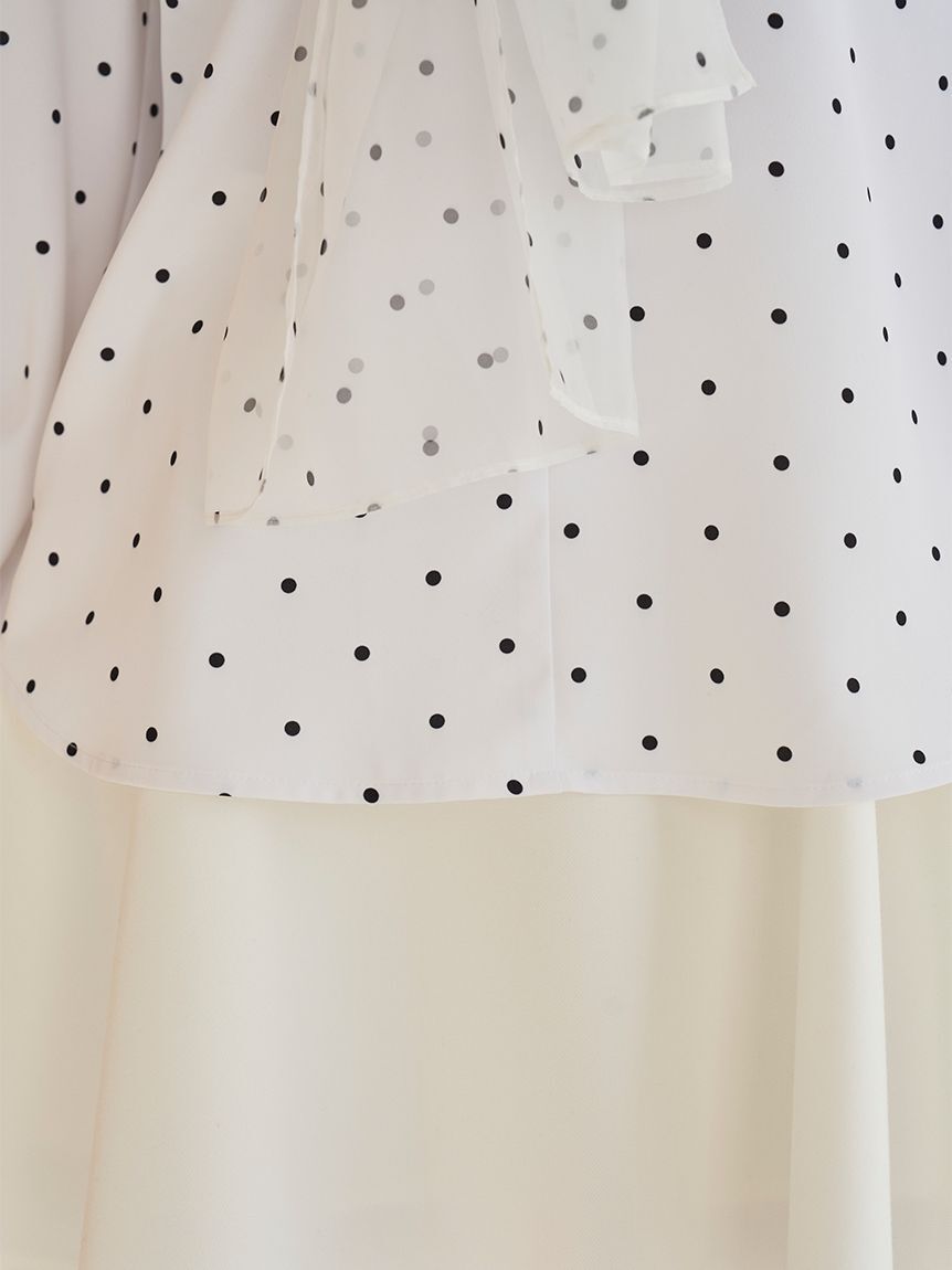 SNIDEL「チュールタイブラウス」|シャツ・ブラウス|