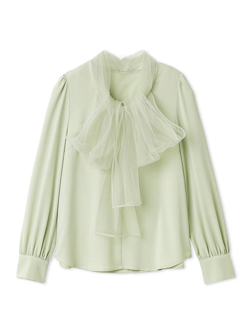 SNIDEL「チュールタイブラウス」|シャツ・ブラウス|MNT