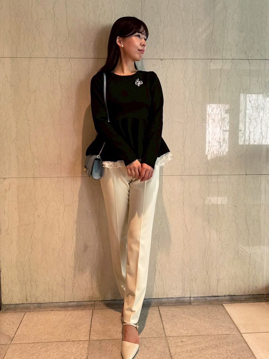 CELFORD「ペプラムドッキングニットプルオーバー」|ニット・セーター|