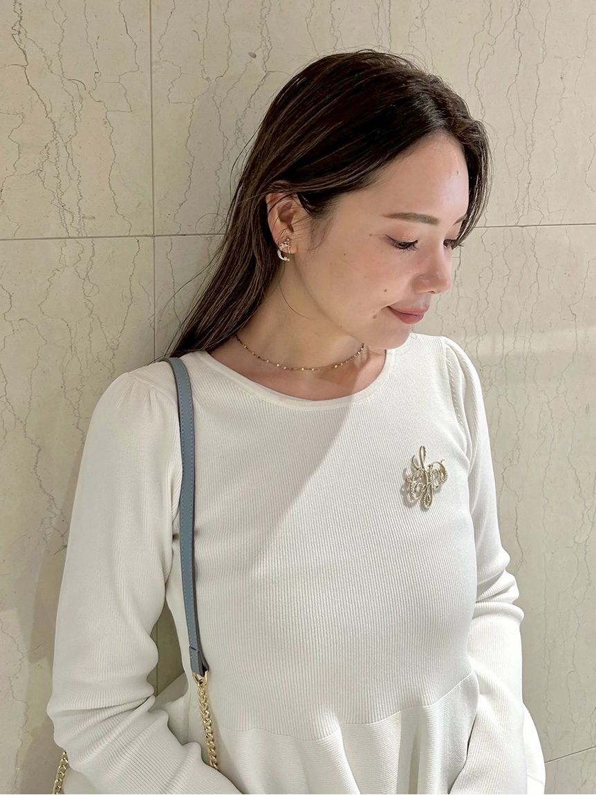 CELFORD「ペプラムドッキングニットプルオーバー」|ニット・セーター|