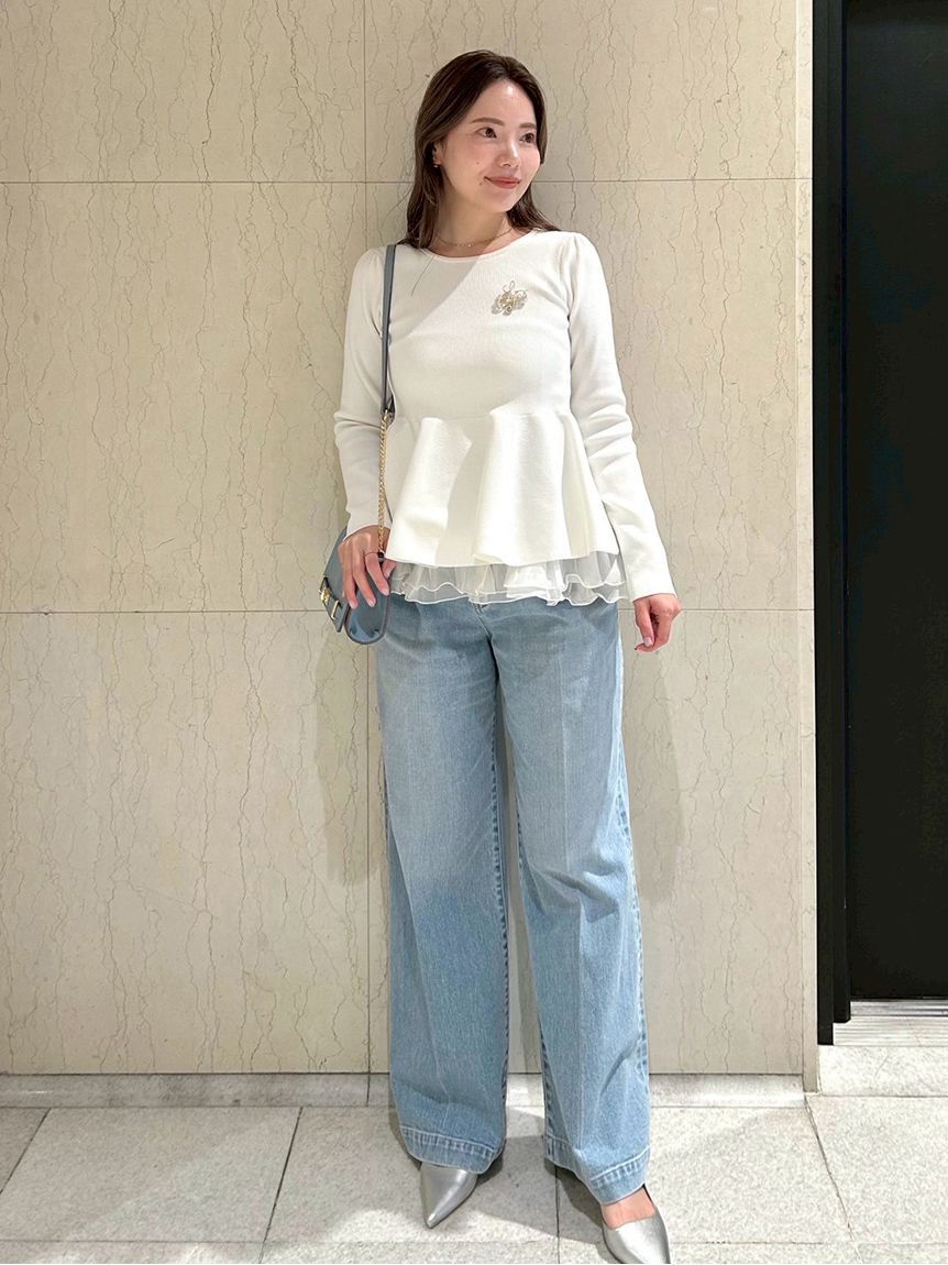 CELFORD「ペプラムドッキングニットプルオーバー」|ニット・セーター|