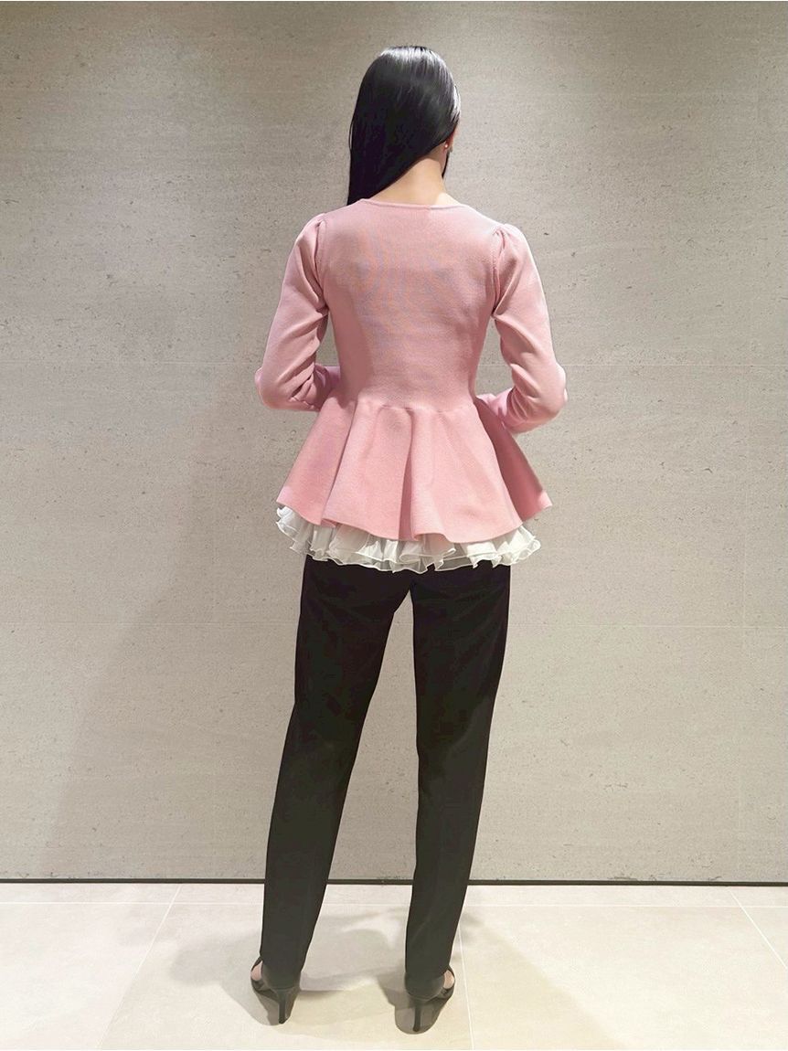 CELFORD「ペプラムドッキングニットプルオーバー」|ニット・セーター|