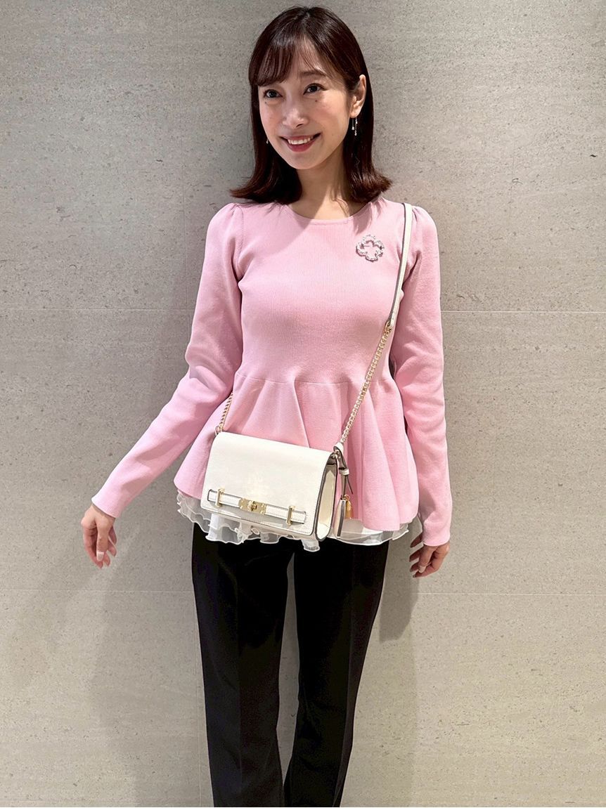 CELFORD「ペプラムドッキングニットプルオーバー」|ニット・セーター|