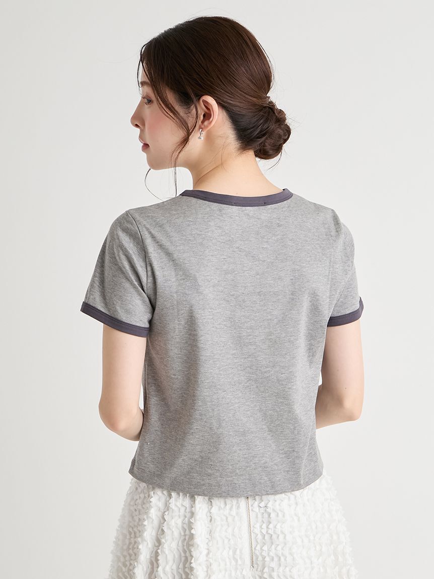 CELFORD「【洗える】カレッジロゴリンガーTシャツ」|Tシャツ・カットソー|