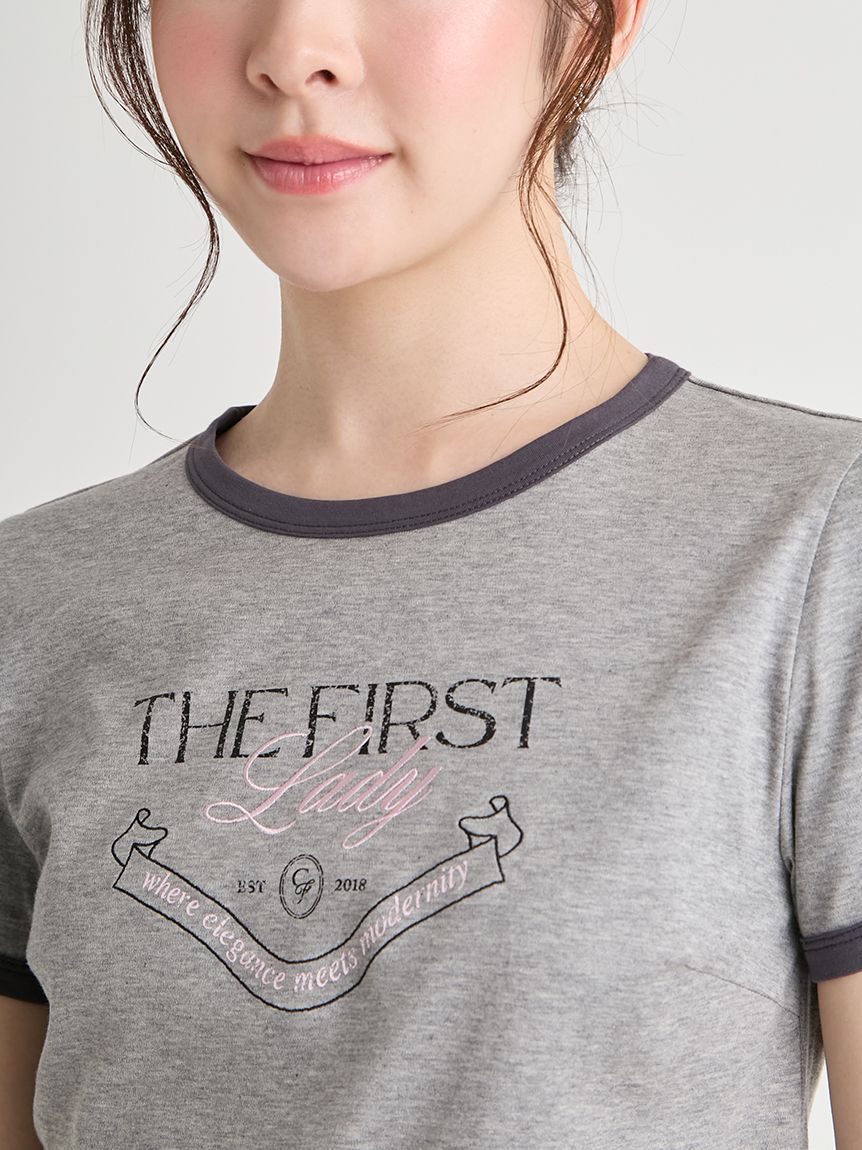 CELFORD「【洗える】カレッジロゴリンガーTシャツ」|Tシャツ・カットソー|