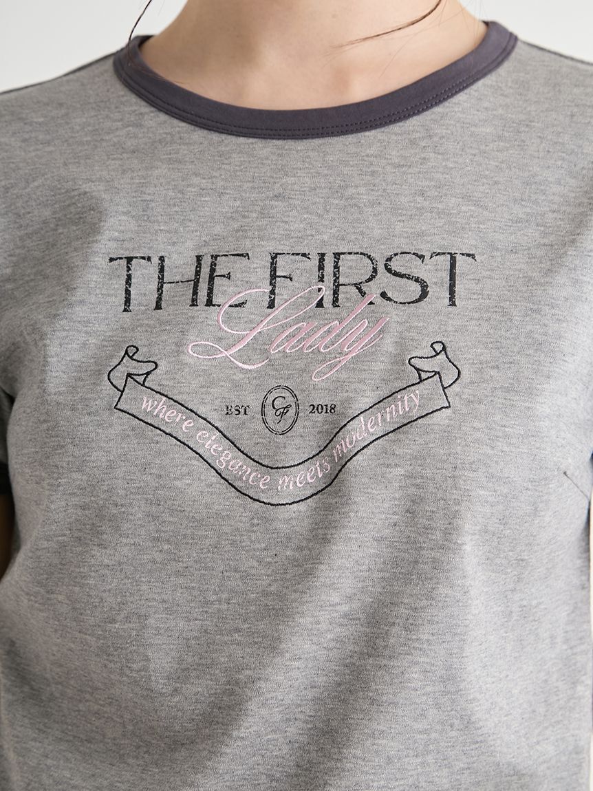 CELFORD「【洗える】カレッジロゴリンガーTシャツ」|Tシャツ・カットソー|