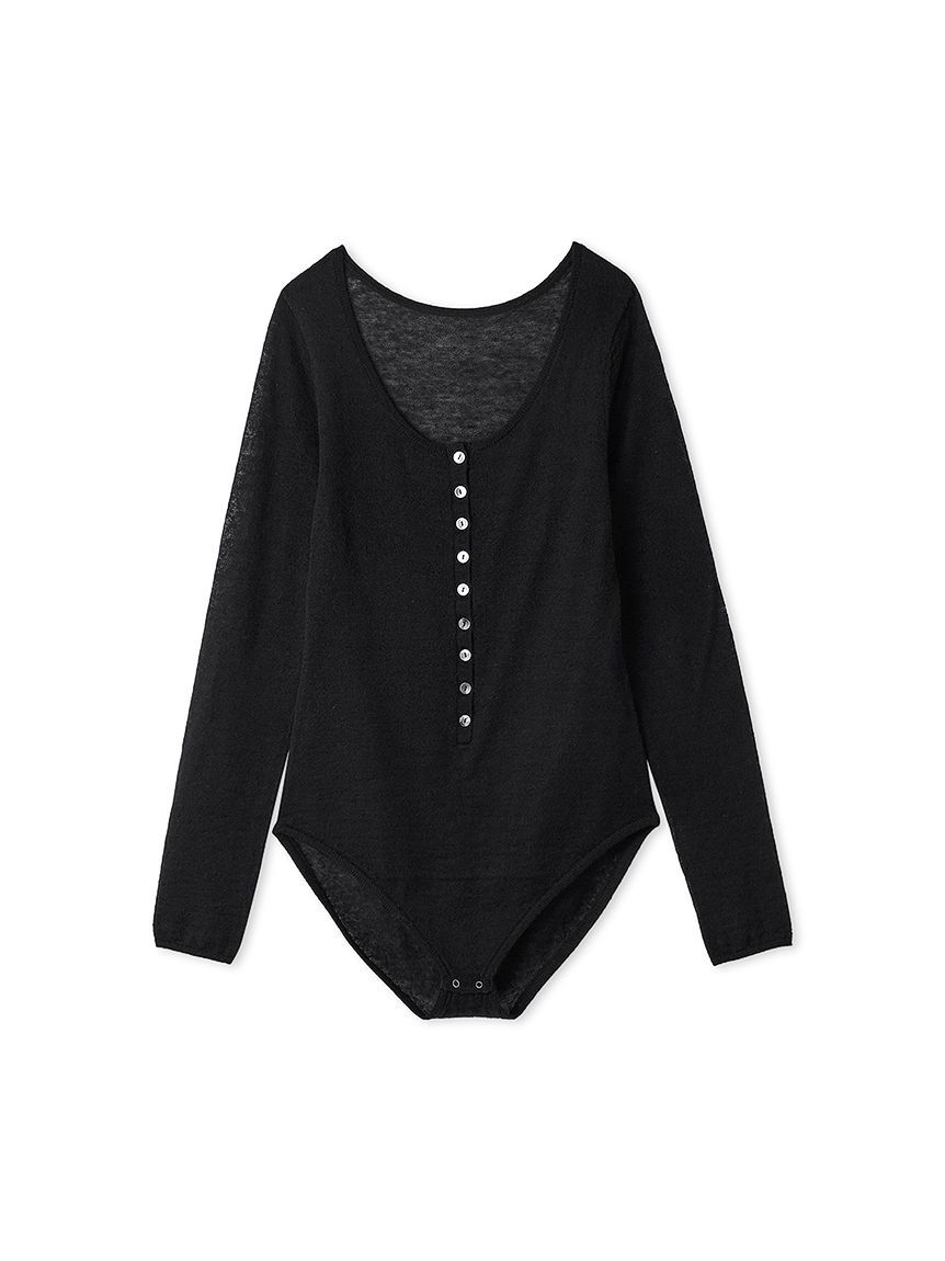 styling/「ヘンリーネックニットボディースーツ」|Tシャツ・カットソー|BLK