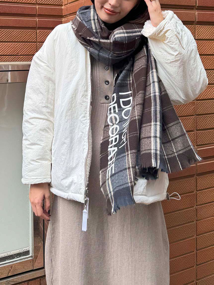 styling/「ライトチェックストール」|マフラー|BRW