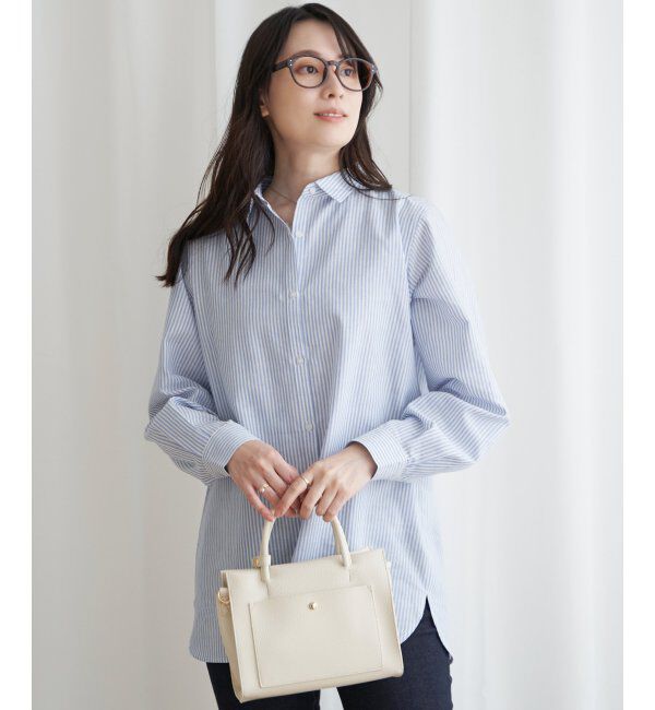 ikka「フレンチリネンMIX長袖シャツ」|シャツ・ブラウス|