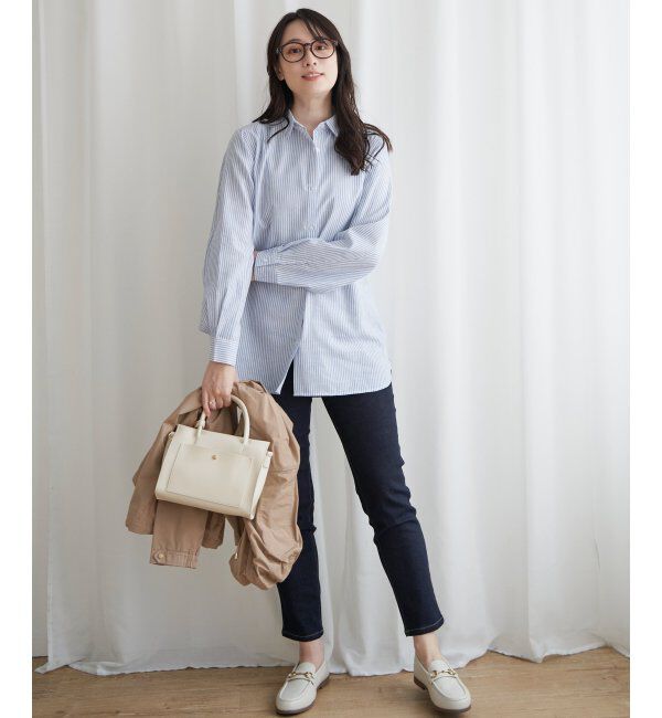 ikka「フレンチリネンMIX長袖シャツ」|シャツ・ブラウス|